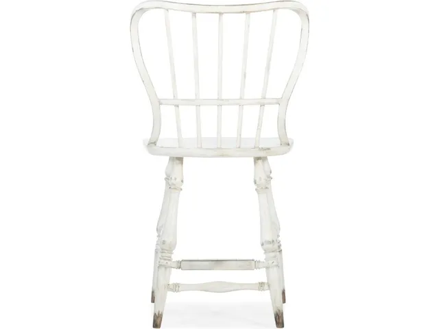 Ciao Bella Spindle Back Counter Stool-White - Alternative View