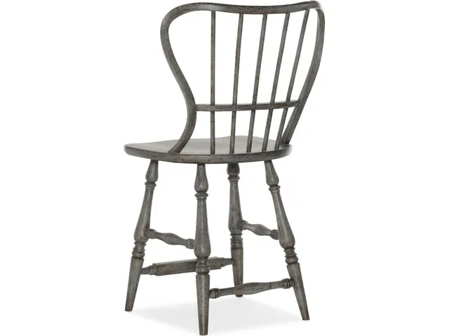 Ciao Bella Spindle Back Counter Stool-Speckled Gray - Alternative View