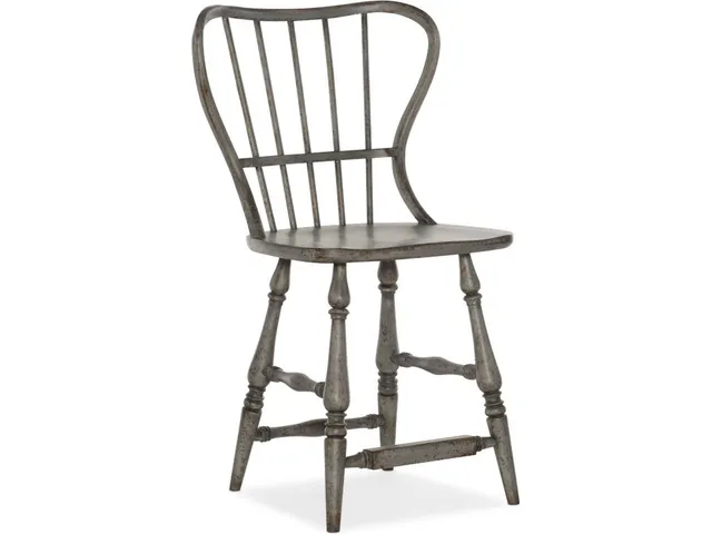 Ciao Bella Spindle Back Counter Stool-Speckled Gray