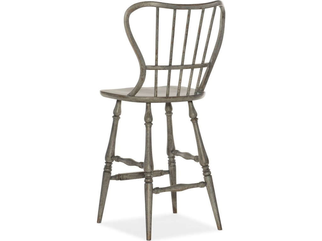 Ciao Bella Spindle Back Bar Stool-Speckled Gray - image 1