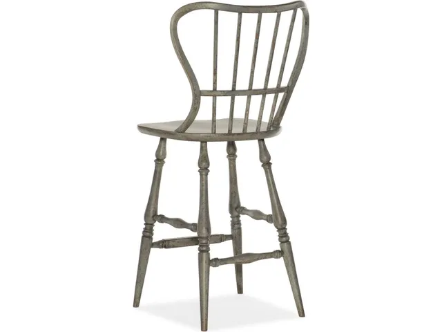Ciao Bella Spindle Back Bar Stool-Speckled Gray - Alternative View