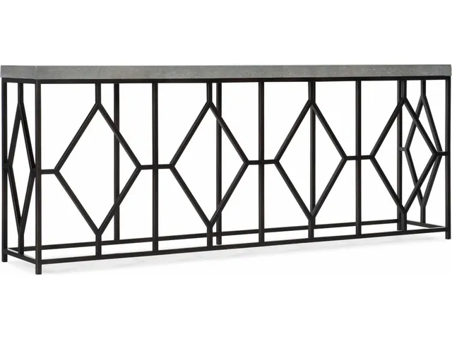 Ciao Bella Metal and Faux Concrete Console Table