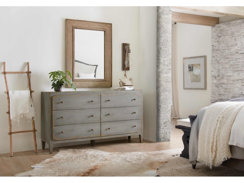 Ciao Bella Six-Drawer Dresser- Speckled Gray - image 2