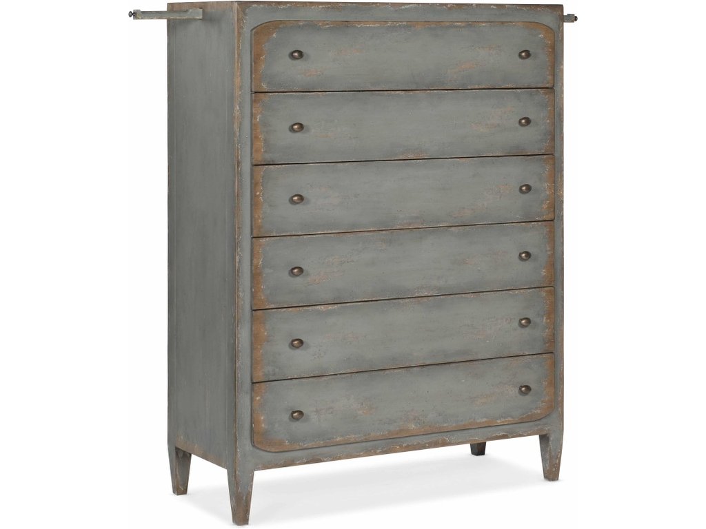 Ciao Bella Six-Drawer Chest- Speckled Gray - image 1