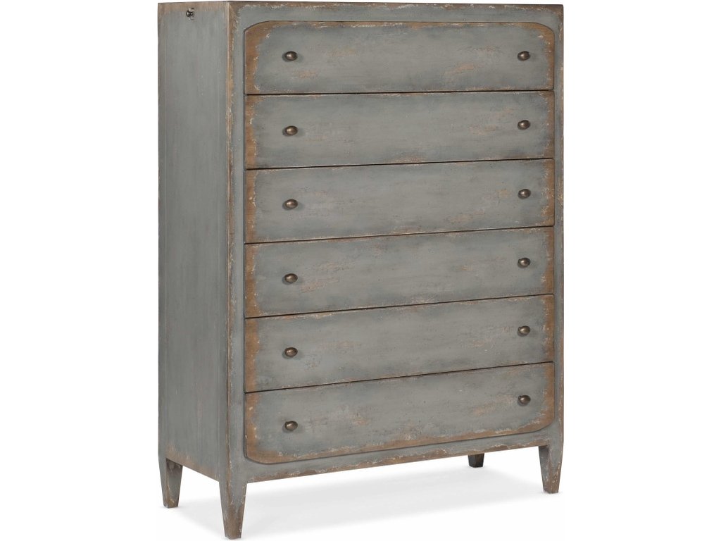 Ciao Bella Six-Drawer Chest- Speckled Gray - main image