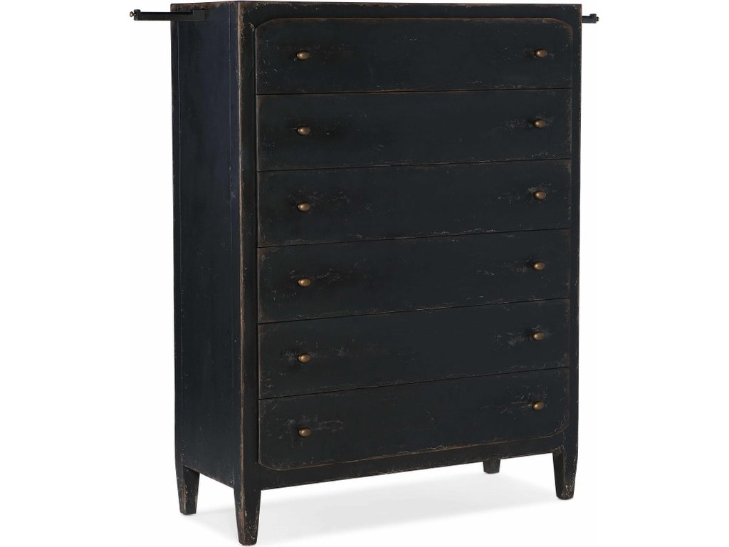 Ciao Bella Six-Drawer Chest- Black - image 1