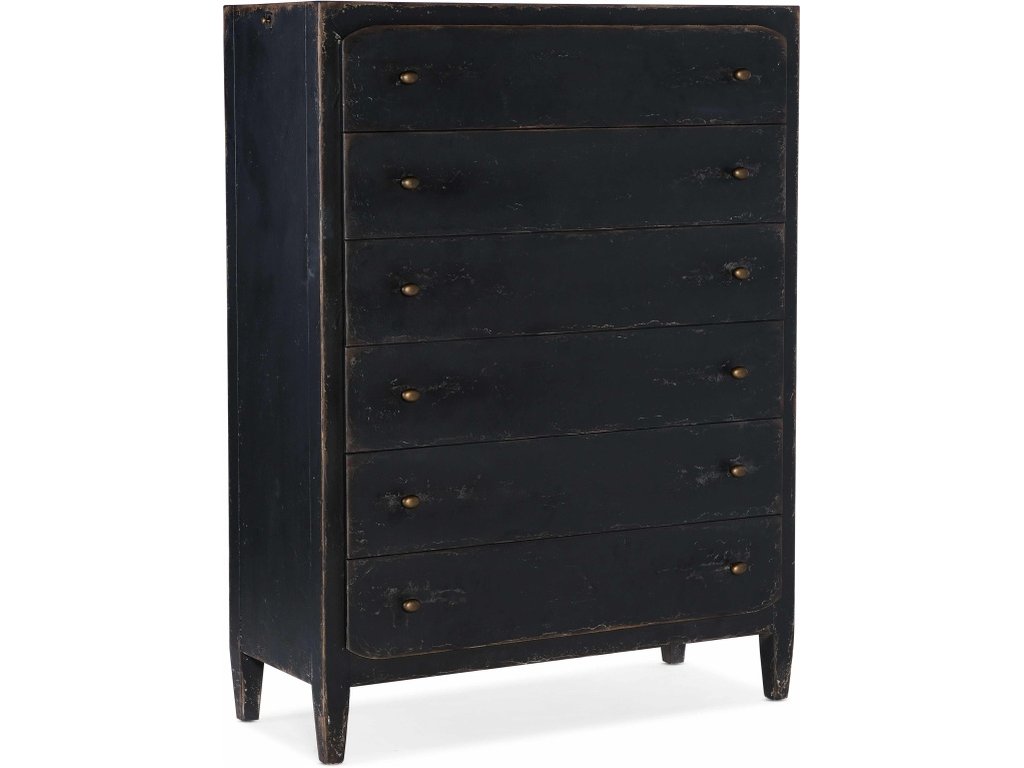 Ciao Bella Six-Drawer Chest- Black - main image