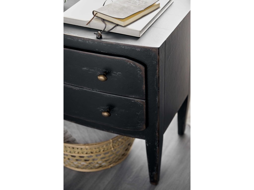 Ciao Bella Two-Drawer Nightstand- Black - image 2