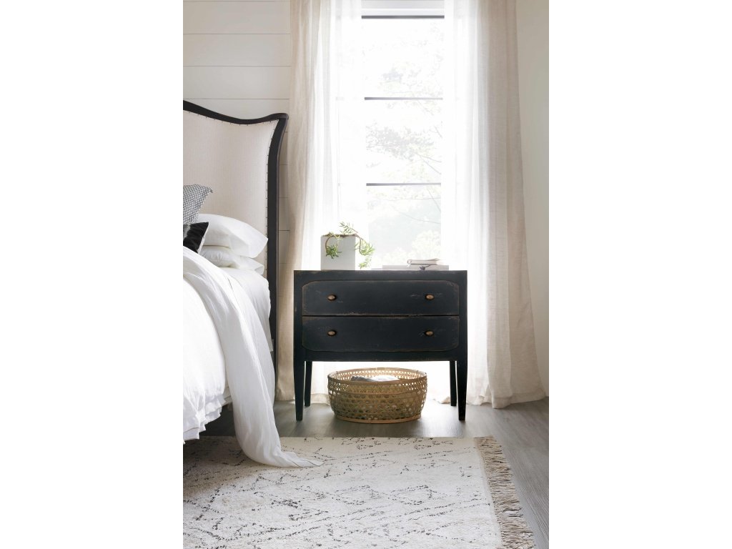 Ciao Bella Two-Drawer Nightstand- Black - image 5