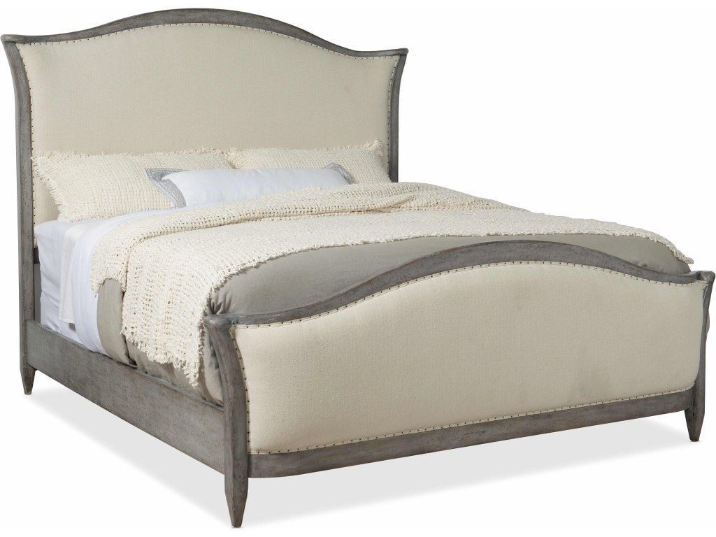 Ciao Bella Queen Upholstered Bed- Speckled Gray - main image