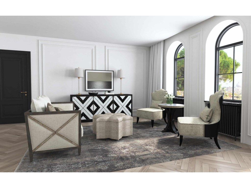 Sanctuary Noir Et Blanc Entertainment Console - image 5