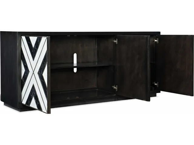 Sanctuary Noir Et Blanc Entertainment Console