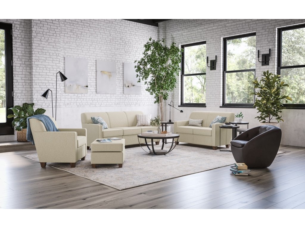 Nora Fabric Ottoman - image 8