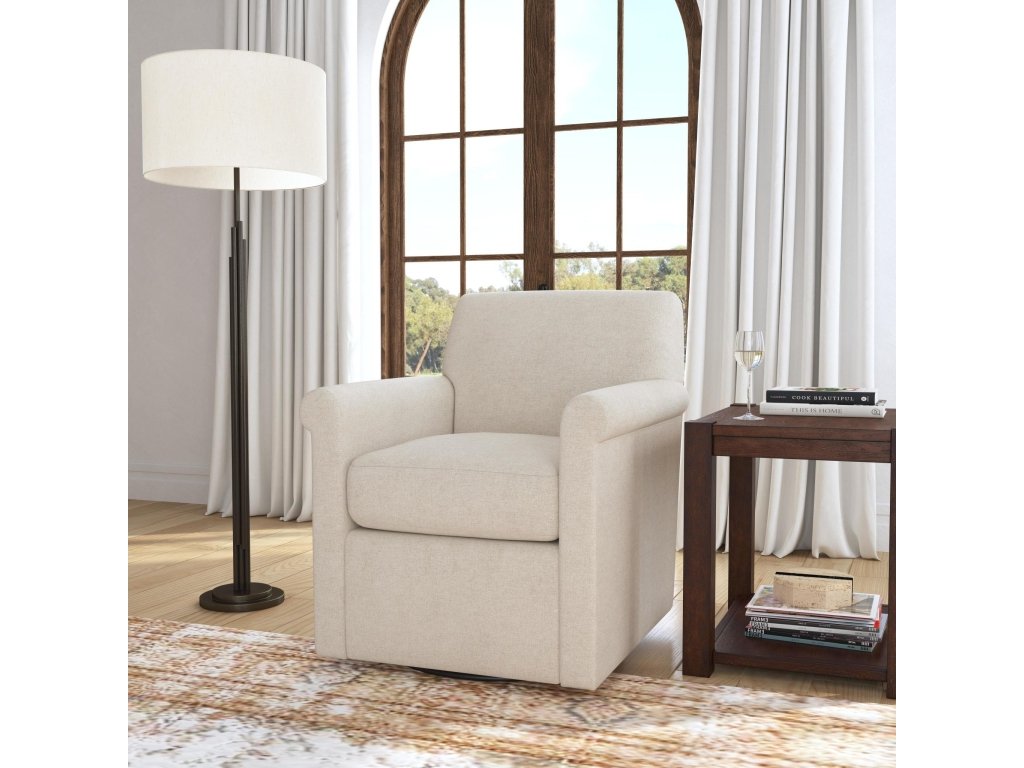 Stella Fabric Swivel Chair - image 1