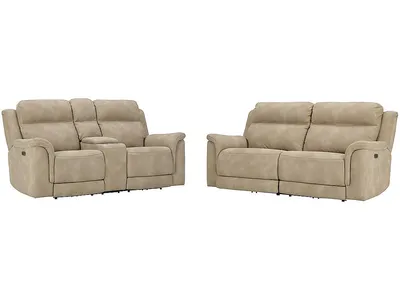 Next-Gen DuraPella Power Reclining Sofa and Loveseat