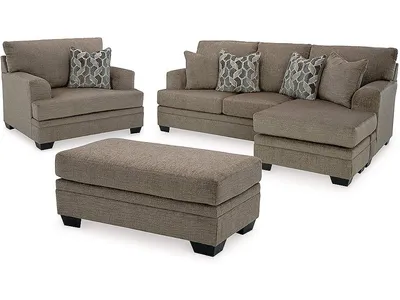 Stonemeade Sofa Chaise, Oversized Chair and Ottoman - Alternative View