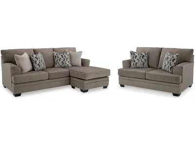 Stonemeade Sofa Chaise and Loveseat