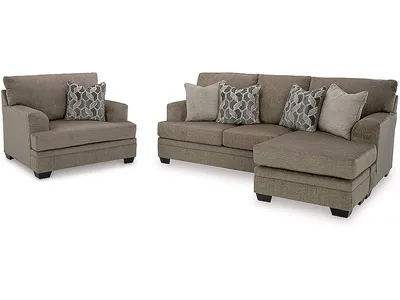 Stonemeade Sofa Chaise and Oversized Chair