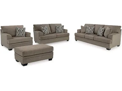 Stonemeade Sofa, Loveseat, Oversized Chair and Ottoman - Alternative View