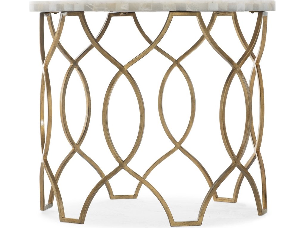 Melange Corrina Round Lamp Table - main image