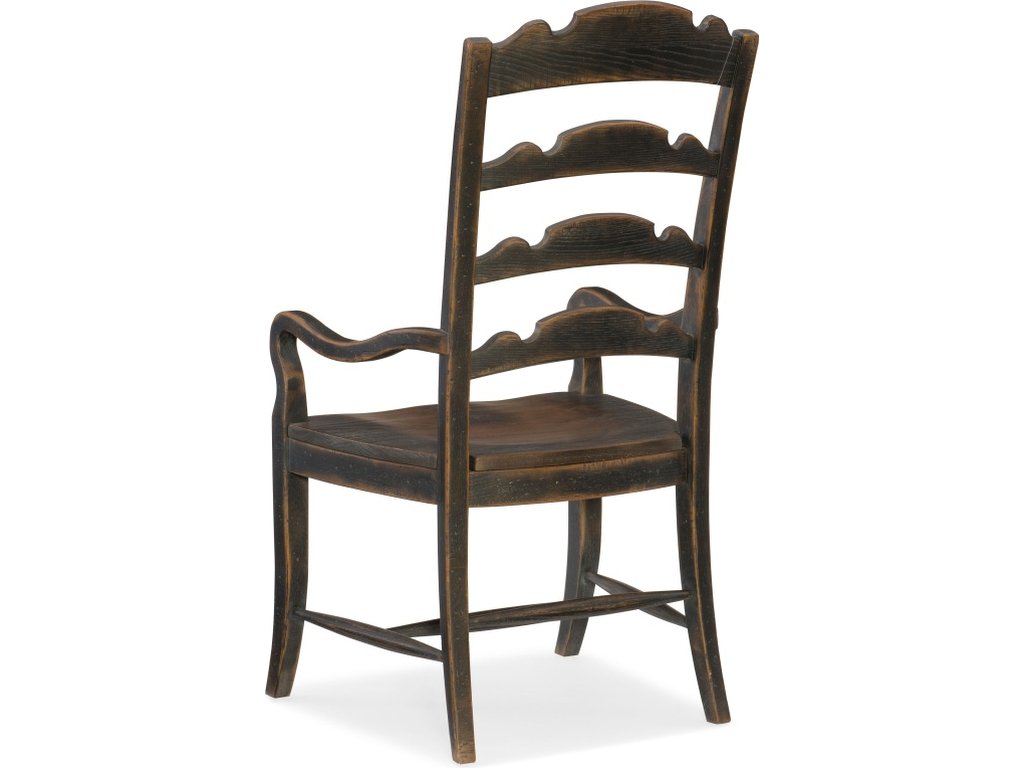 Hill Country Twin Sisters Ladderback Arm Chair - 2 per carton/price ea - image 1