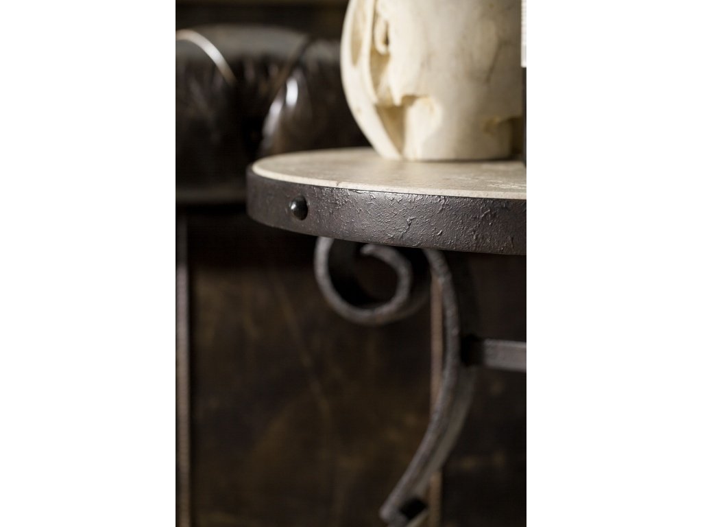 Luckenbach Metal and Stone End Table - image 3
