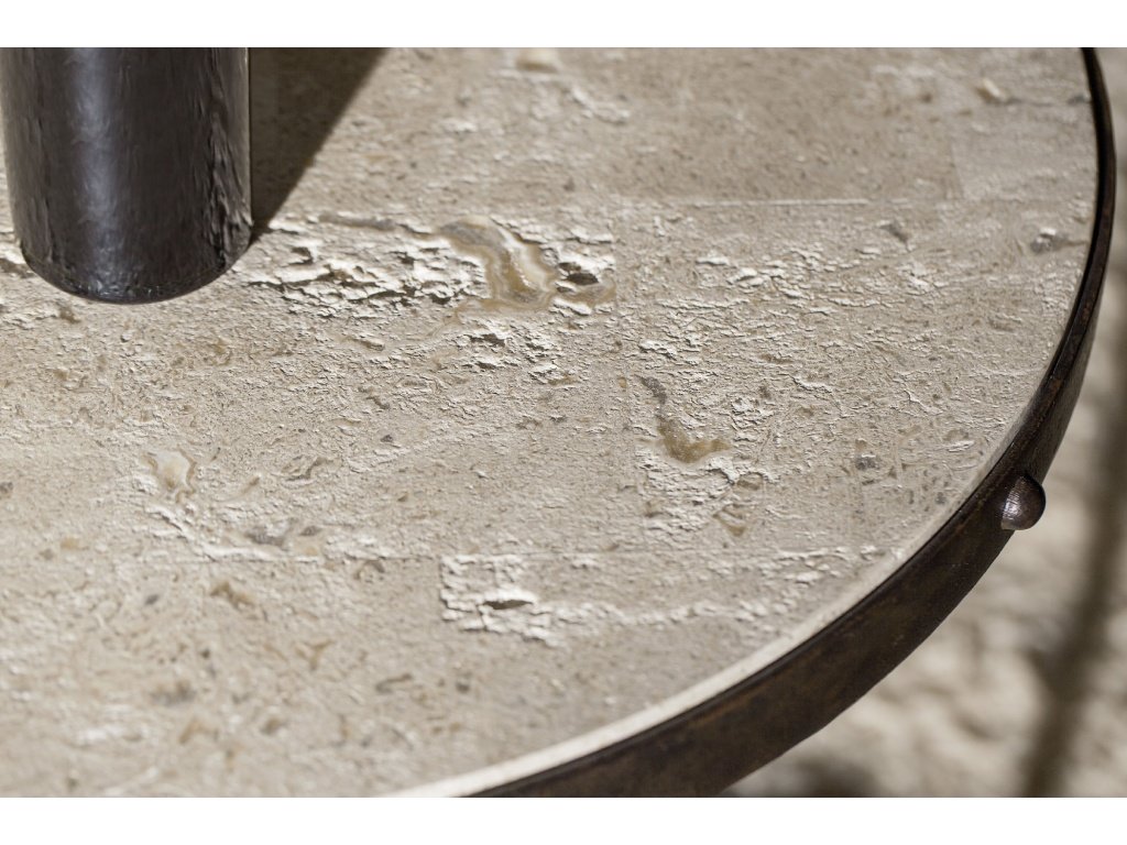 Luckenbach Metal and Stone End Table - image 4