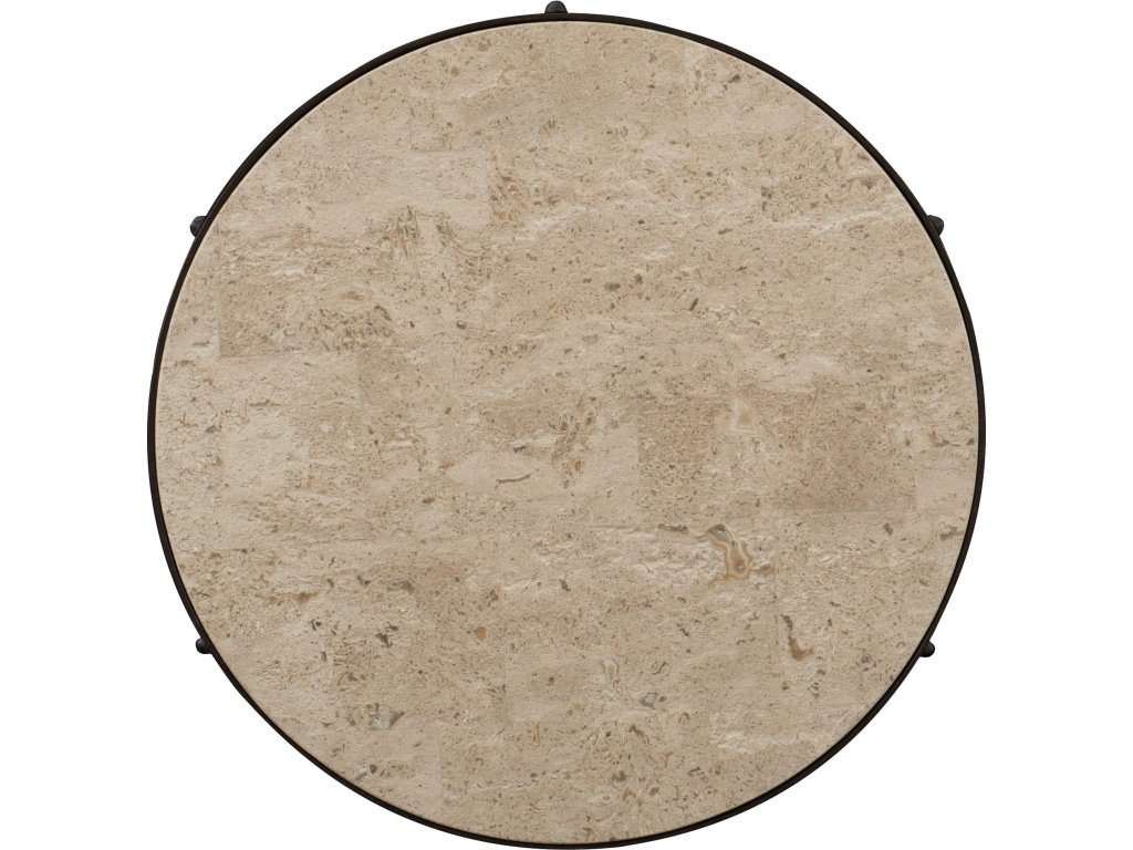 Luckenbach Metal and Stone End Table - image 1