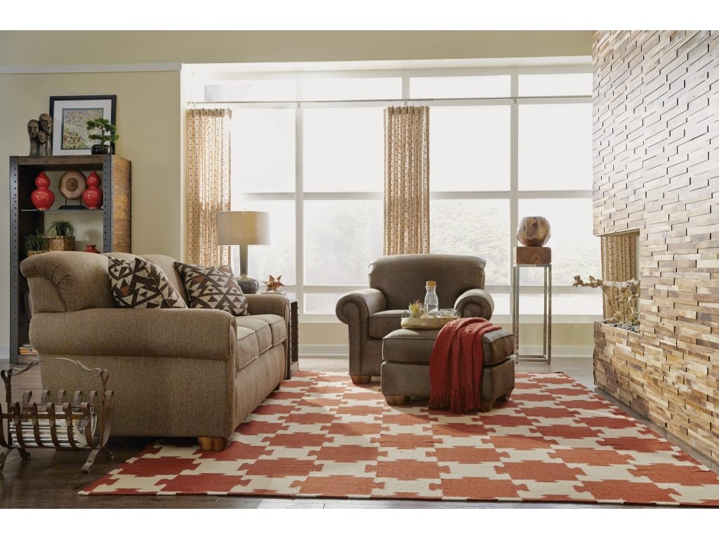 Main Street Fabric Ottoman - image 6