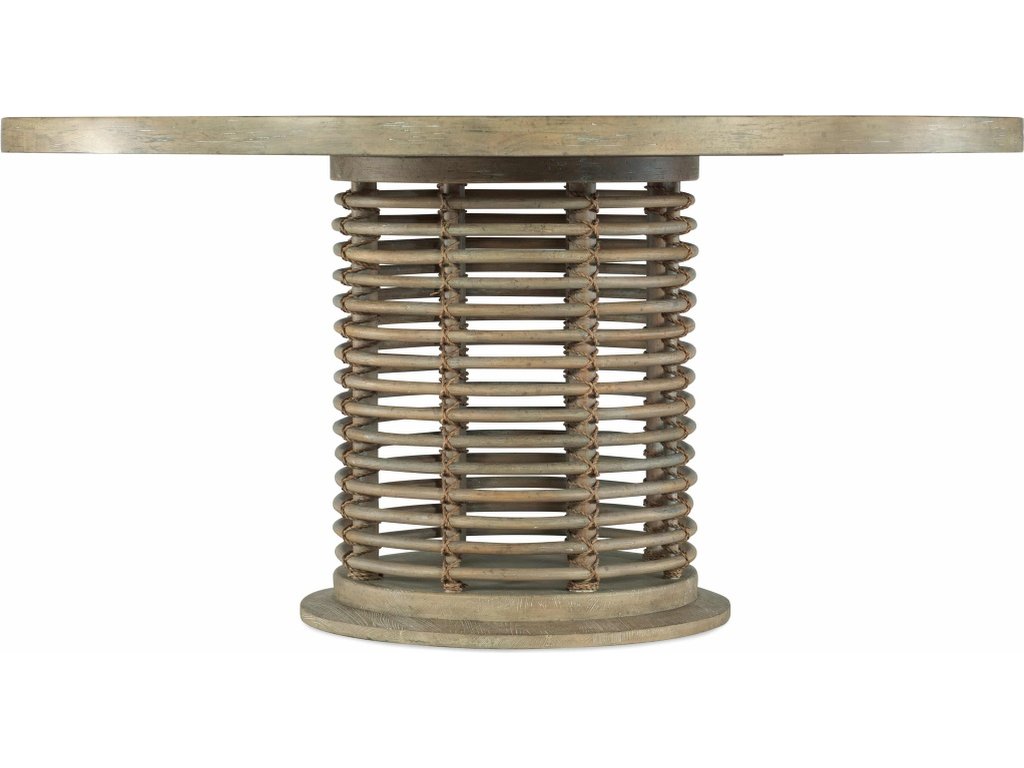 Surfrider 60in Rattan Round Dining Table - main image