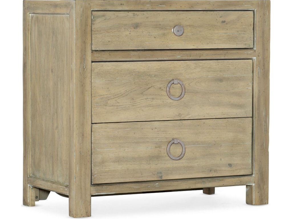 Surfrider Three-Drawer Nightstand - main image