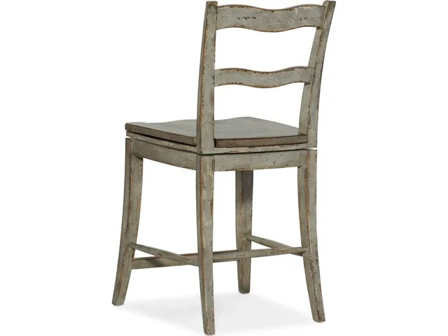 Alfresco La Riva Ladder Back Swivel Counter Stool - Alternative View