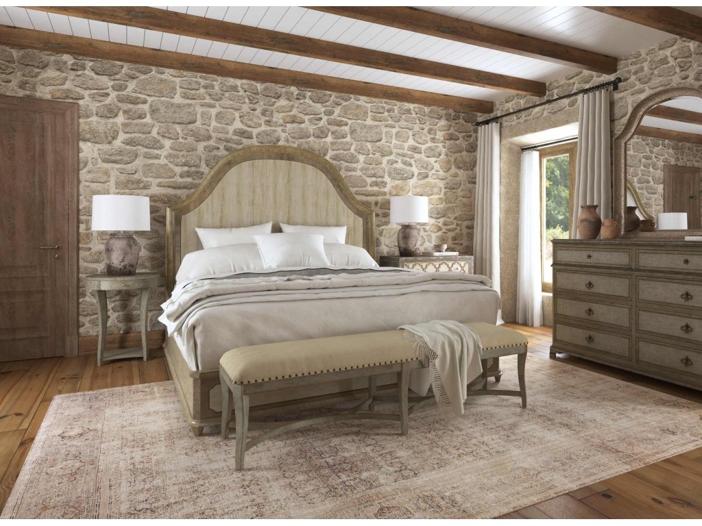 Alfresco Lauro King Panel Bed with Metal - image 2