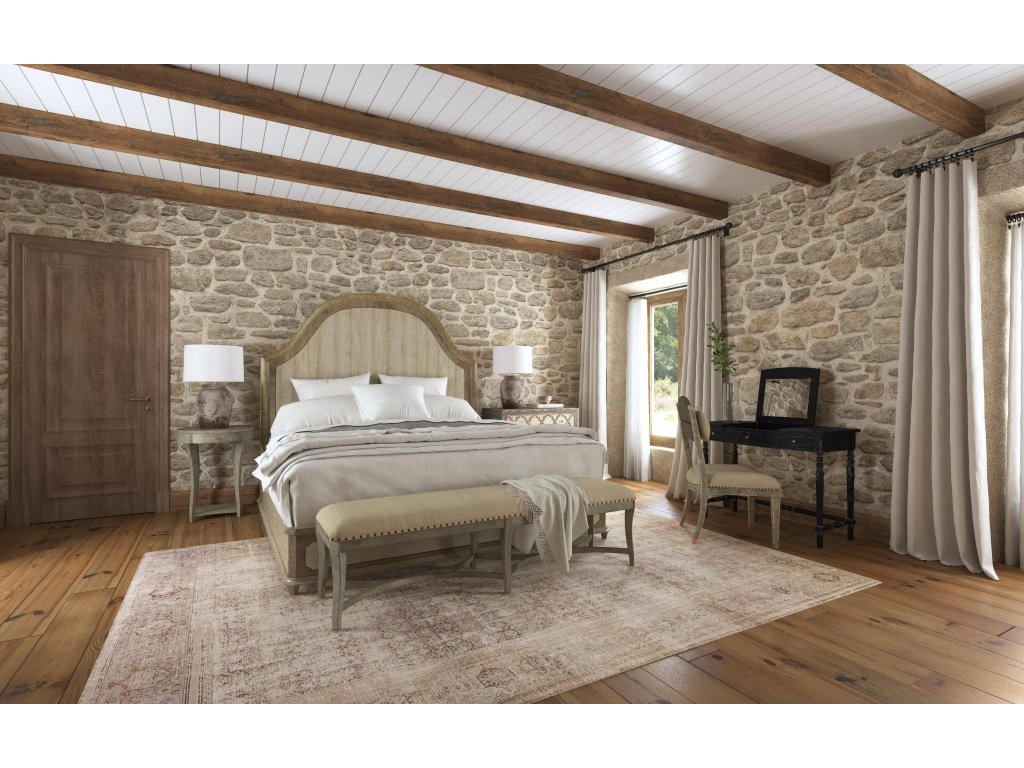 Alfresco Lauro King Panel Bed with Metal - image 3