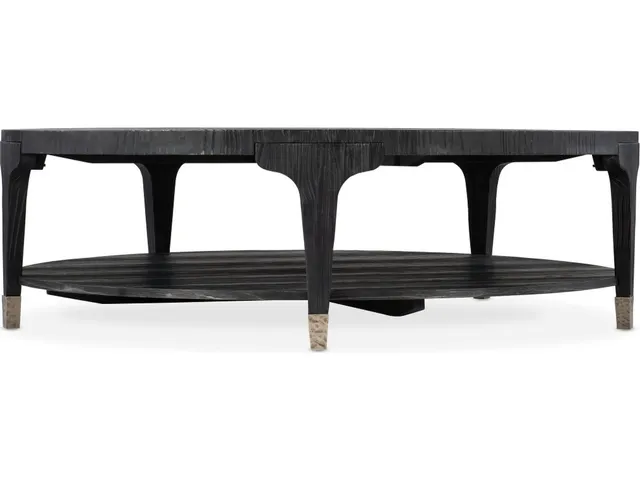 Chapman Shou Sugi Ban Round Cocktail Table
