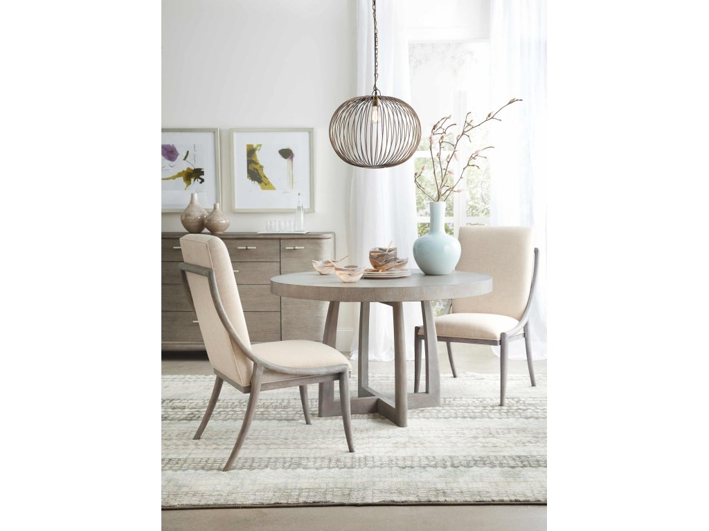Affinity 48in Round Pedestal Dining Table w/1-18in Leaf - image 4