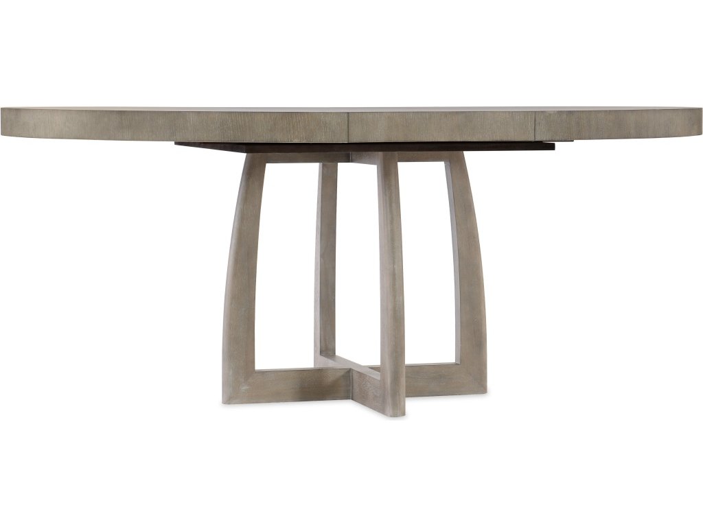 Affinity 48in Round Pedestal Dining Table w/1-18in Leaf - image 1