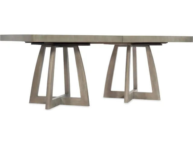 Affinity 78in Rectangle Pedestal Dining Table w/2-18in Leaves