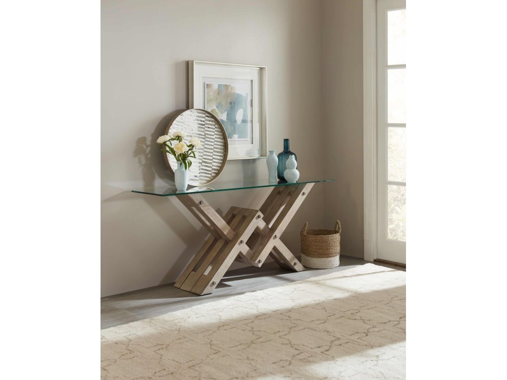 Affinity Glass Top Accent Console - image 2