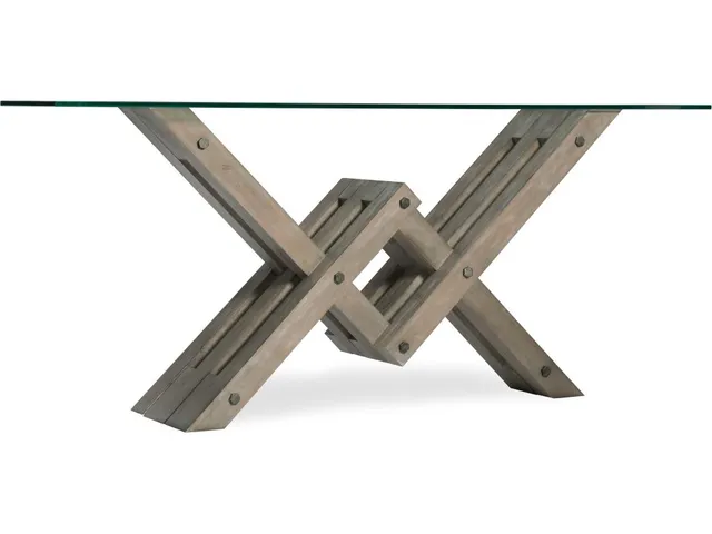 Affinity Glass Top Accent Console