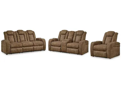 Wolfridge Power Reclining Sofa, Loveseat and Recliner