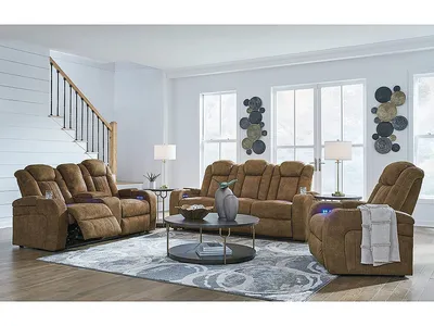 Wolfridge Power Reclining Sofa, Loveseat and Recliner