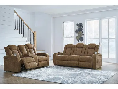 Wolfridge Power Reclining Sofa and Loveseat