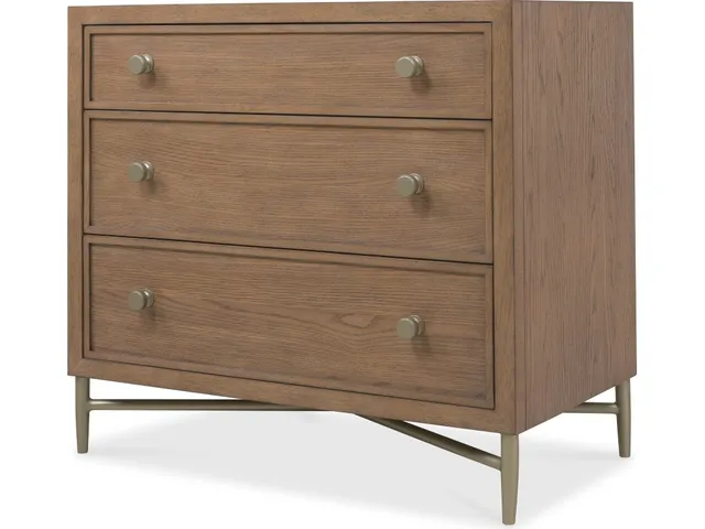 Sonnet Three-Drawer Nightstand - Alternative View