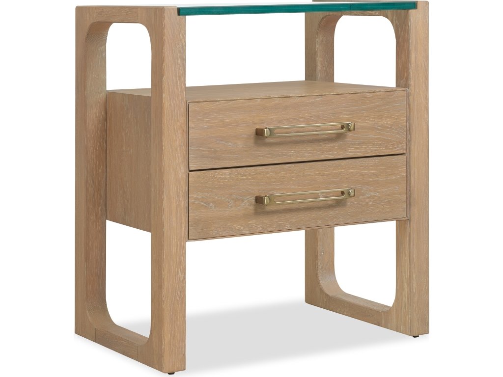 Banyon Bay Two Drawer Nightstand - main image