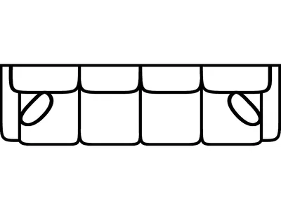 Extra Long Sofa - Alternative View