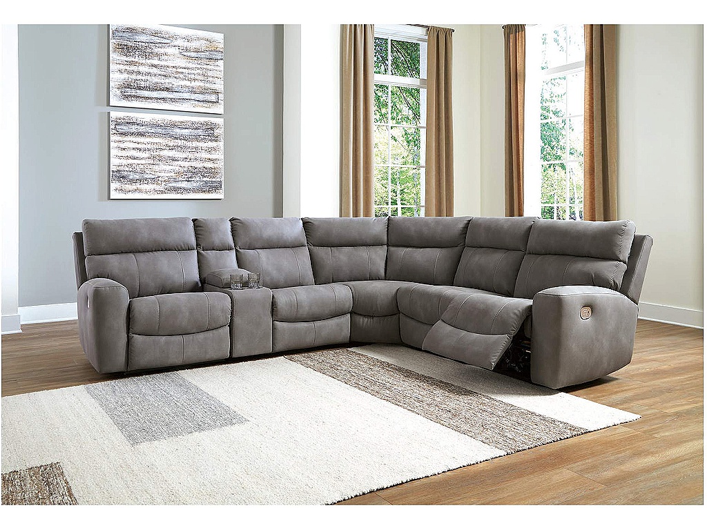 Next-Gen DuraPella 6-Piece Power Reclining Sectional - image 1