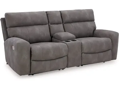 Next-Gen DuraPella 3-Piece Power Reclining Sectional Loveseat with Console