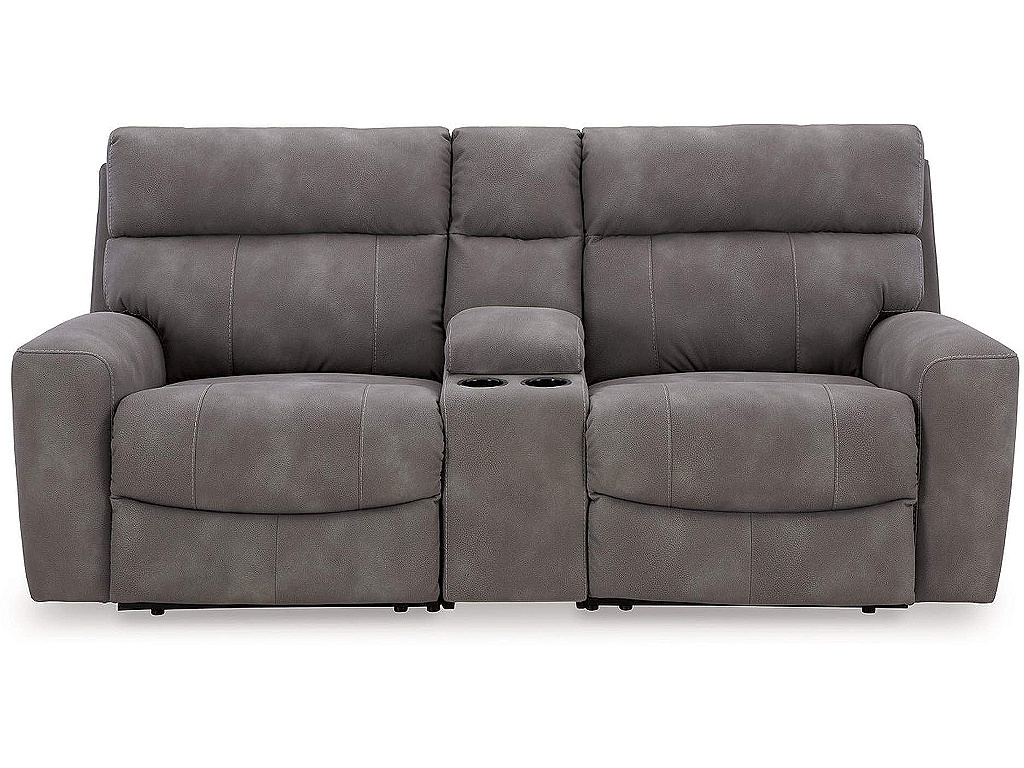 Next-Gen DuraPella 3-Piece Power Reclining Sectional Loveseat with Console - image 2