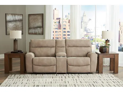 Next-Gen DuraPella 3-Piece Power Reclining Sectional Loveseat with Console